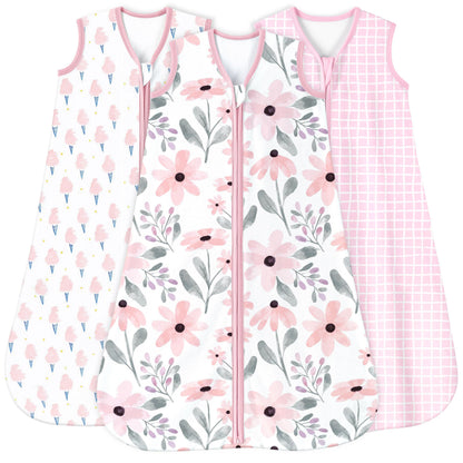 Yoofoss Baby Sleep Sack 0-6 Month 0.5TOG 100% Organic Cotton 2-Way Zipper