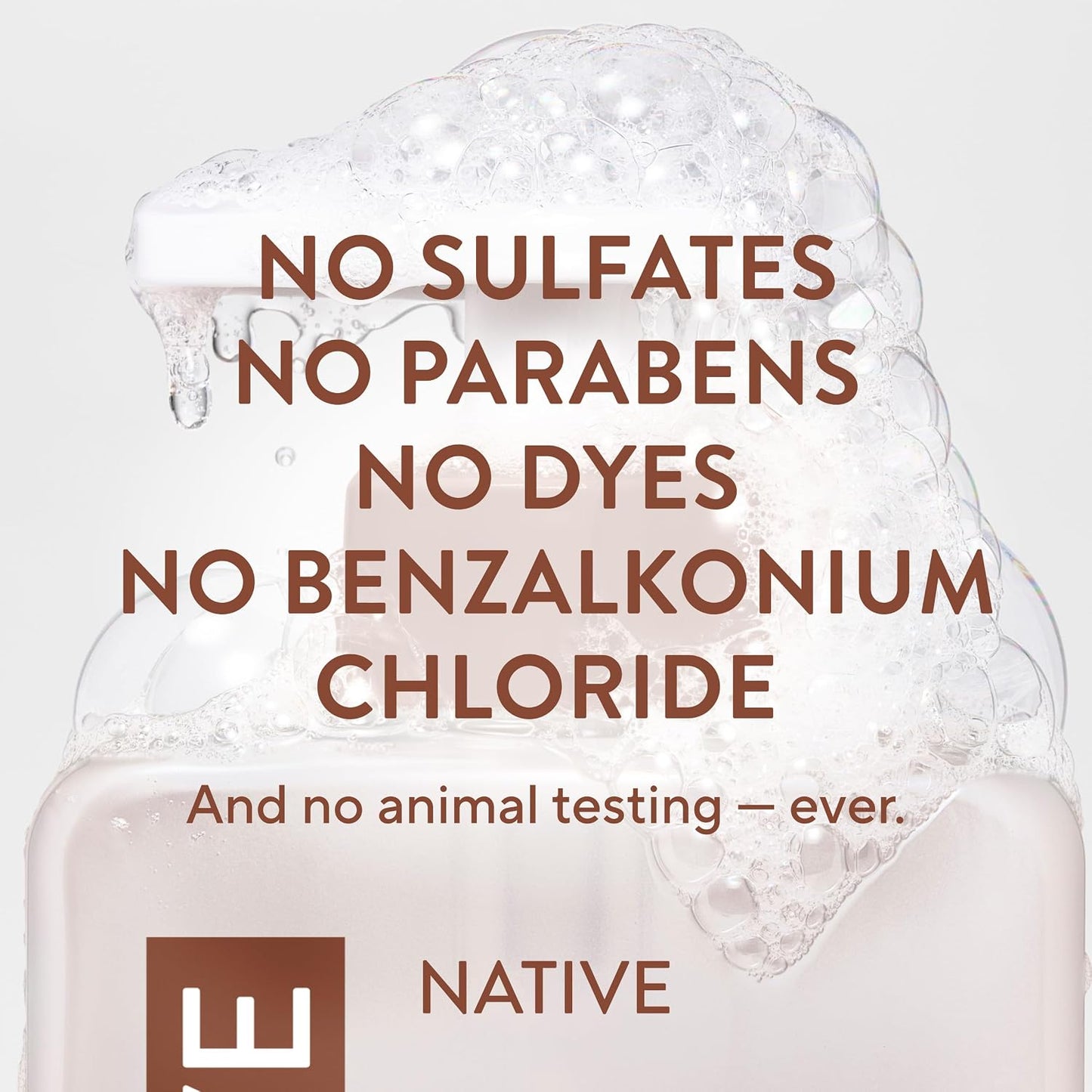Native Liquid Hand Soap, Toasted Vanilla & Honey Scent, Non-Drying Formula for Soft, Smooth Hands, Made with Plant-Based Cleansers, Sulfate & Paraben Free, 13 oz Bottle