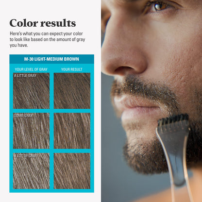 JUST FOR MEN Mustache & Beard Dye, Keratin, Medium Brown M-35 (1 Pack)