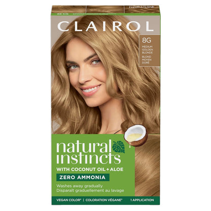 Clairol Natural Instincts Demi-Permanent Hair Dye, 4 Dark Brown | 1 Pack