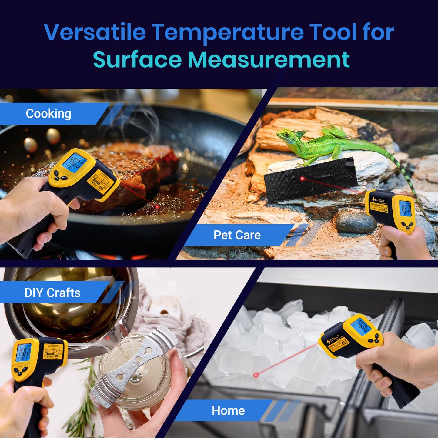 Etekcity Infrared Thermometer Laser Temperature Gun 774
