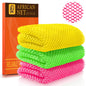 UJFQBH African Net Sponge Authenti, Exfoliating Body Scrubber for Back and Hard to Reach Areas, Gentle Daily Exfoliation for Deep Cleansing, Quick Drying Shower Essential, Aqua Grey 3 Pack