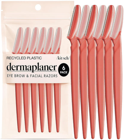Kitsch Dermaplane Razor for Women Face – Terracotta, 12 pcs
