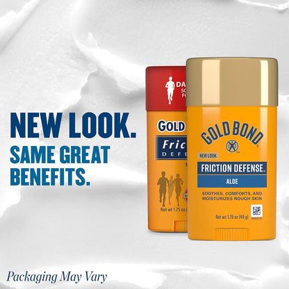 Gold Bond Friction Defense Stick, Anti Chafing Stick with Aloe, 1.75 oz.