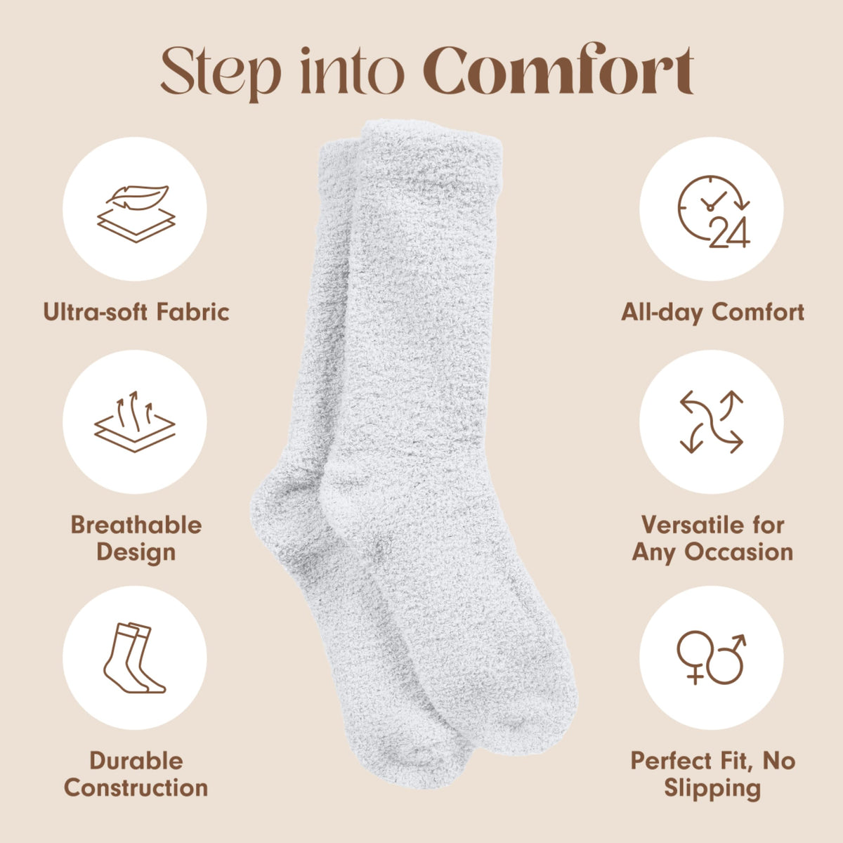 Unboxme Gifts Warm & Cozy Ultra-Luxe Cloud Fuzzy Socks, Gifts for Women