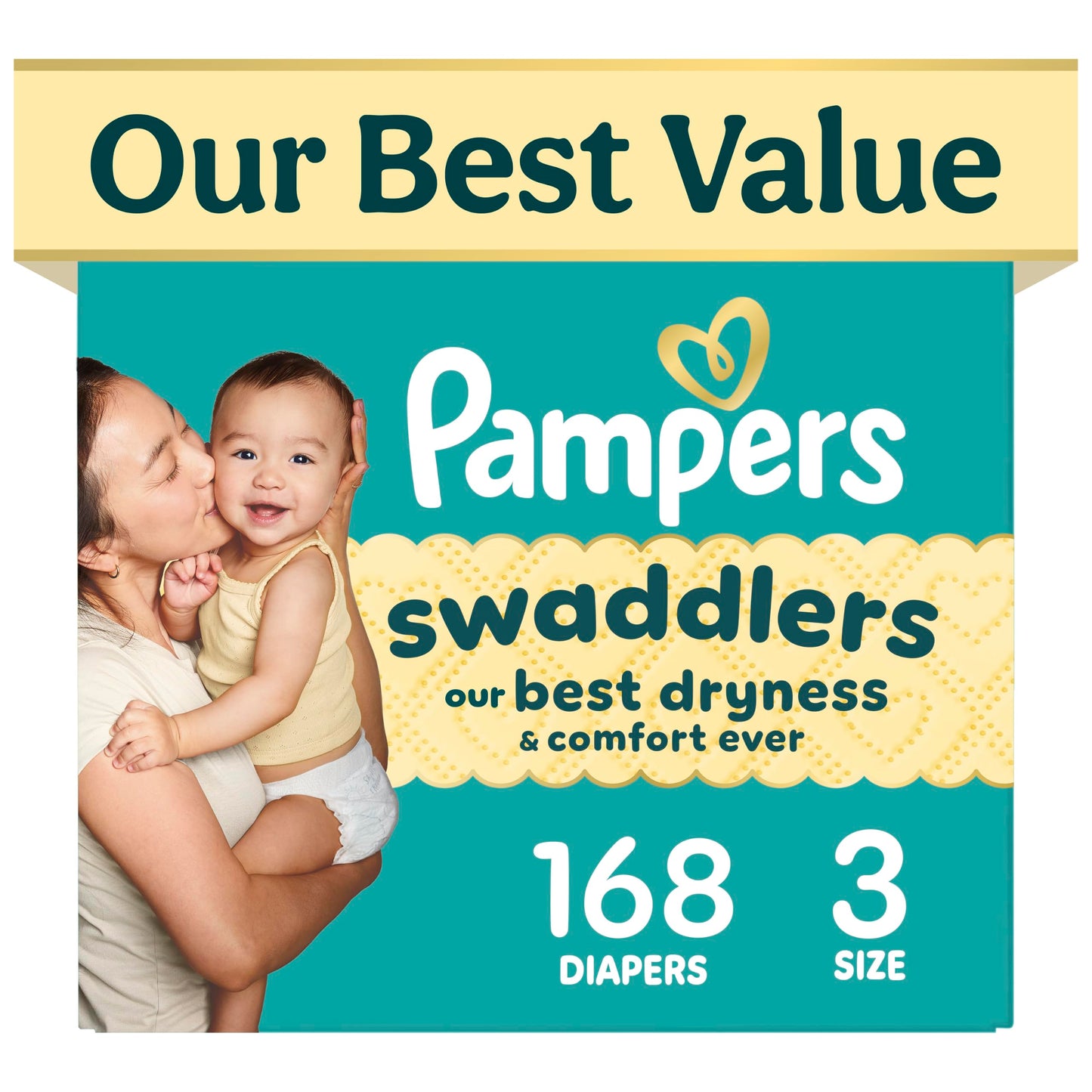 Pampers Swaddlers Baby Diapers, Size 5, 132 Count