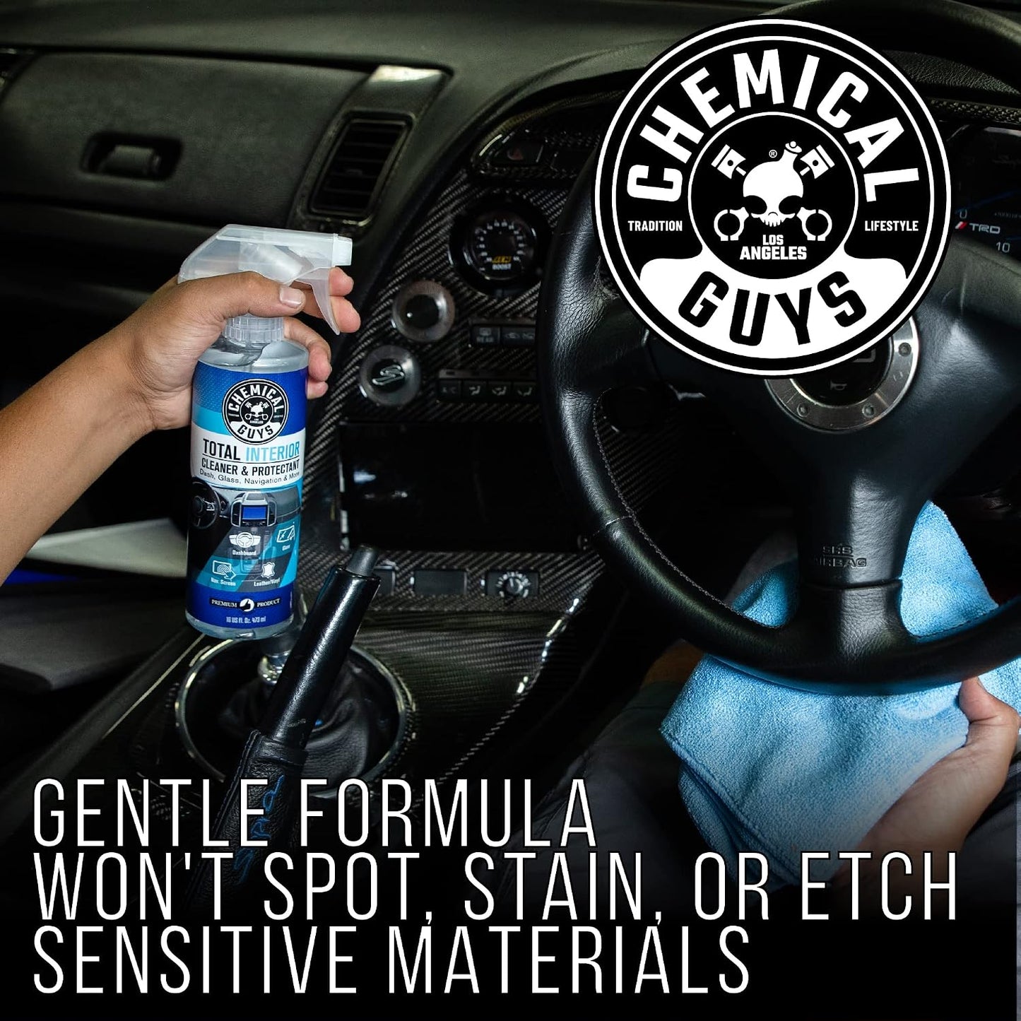 Chemical Guys, Total Interior Cleaner, Protectant & Car Detailer, 16 oz