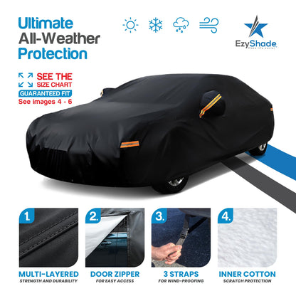 EzyShade Car Cover Waterproof All Weather. See Vehicle Size-Chart. Size A3