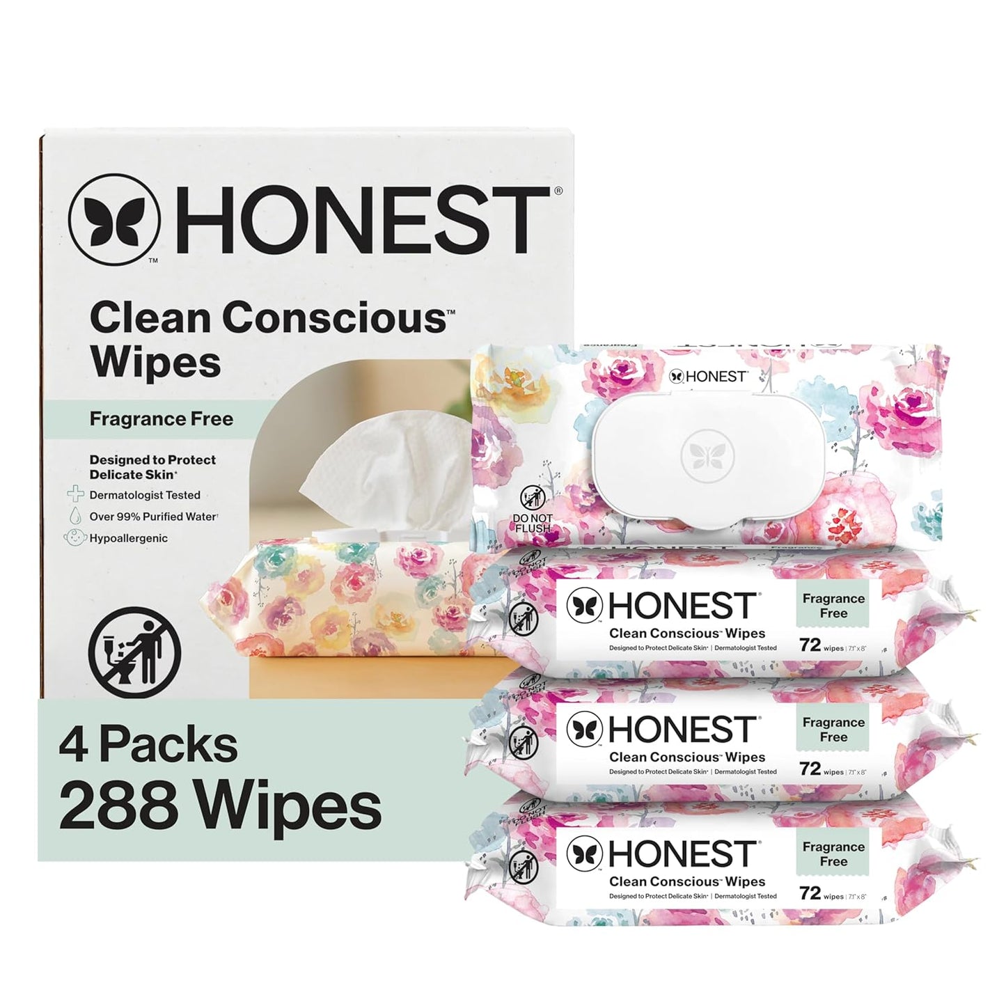 The Honest Company Multi-Use Baby Wipes, Pattern Play, 720 Count