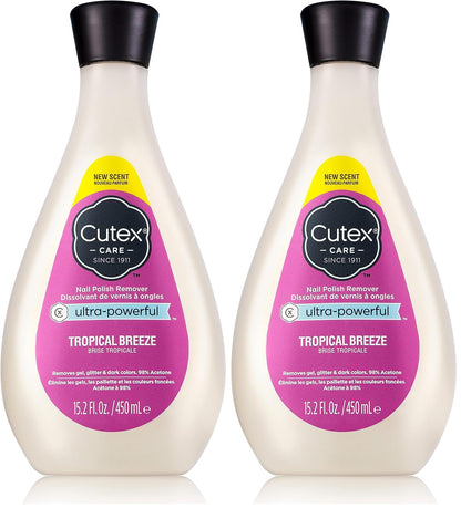 Cutex Nail Polish Remover, Strength Shield, Leaves Nails Looking Healthy, Contains Vitamins E, B5 & Hydrolyzed Silk, 6.76 Fl Oz