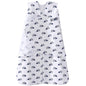 HALO 100% Cotton Sleepsack Swaddle, 3-Way Adjustable Wearable Blanket, TOG 1.5, Baby Blue, Newborn, 0-3 Months