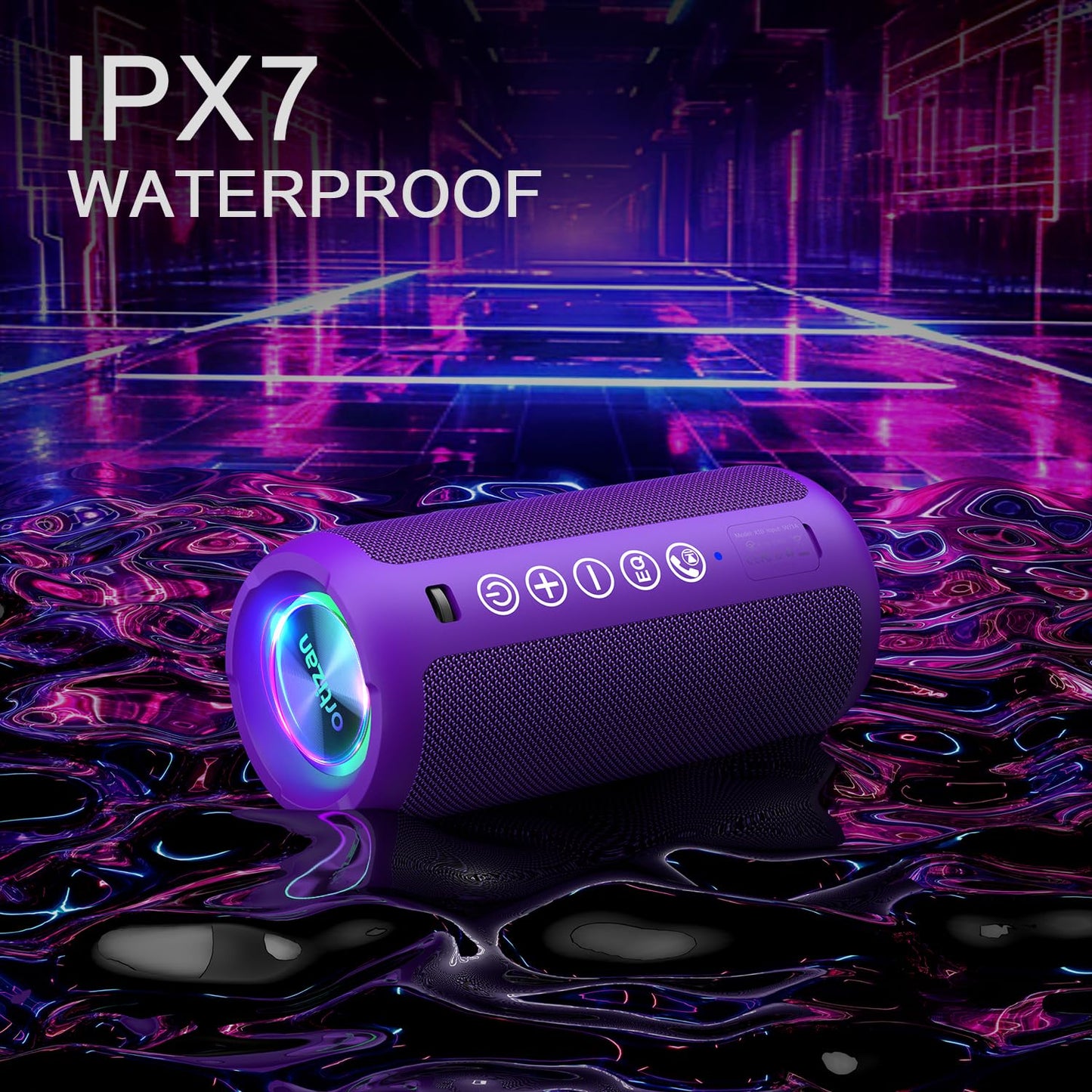 Ortizan X10 Portable Bluetooth Speaker (1st Gen), IPX7 Waterproof, Wireless