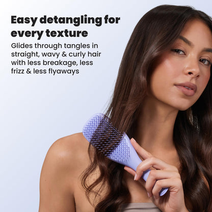 Tangle Teezer Ultimate Detangler Brush, Straight to Wavy, Liquorice Black