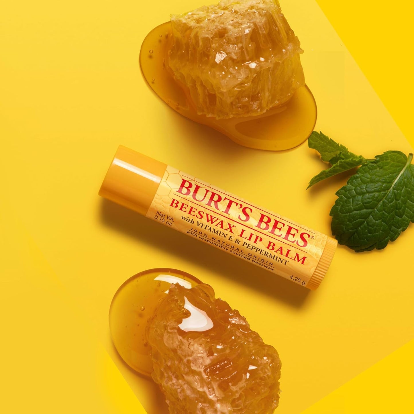 Burt's Bees Lip Balm, Pomegranate, 0.15 oz., 4 Tubes