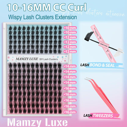 Lash Clusters Wispy 100D Eyelash Clusters 10-18mm Fluff Cluster Eyelash Extensions D Curl No Plastic Feel Individual Lashes Extension 204 Pcs Versatile False Eyelashes Clusters