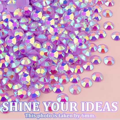 Rainbow Flatback Rhinestones for Crafting and 3PCS B7000 Glue (Set 1), 2 Boxes of 4500 PCS Resin Rhinestones Gems Charms for Bedazzling DIY Crafts Tumblers Shoes Fabric Clothing Nail Art