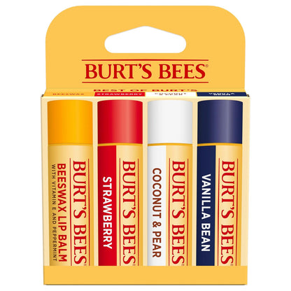 Burt's Bees Lip Balm, Pomegranate, 0.15 oz., 4 Tubes