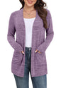 Yincro Women Lightweight Cardigan Long Sleeve Open Front with Pockets S-3XL
