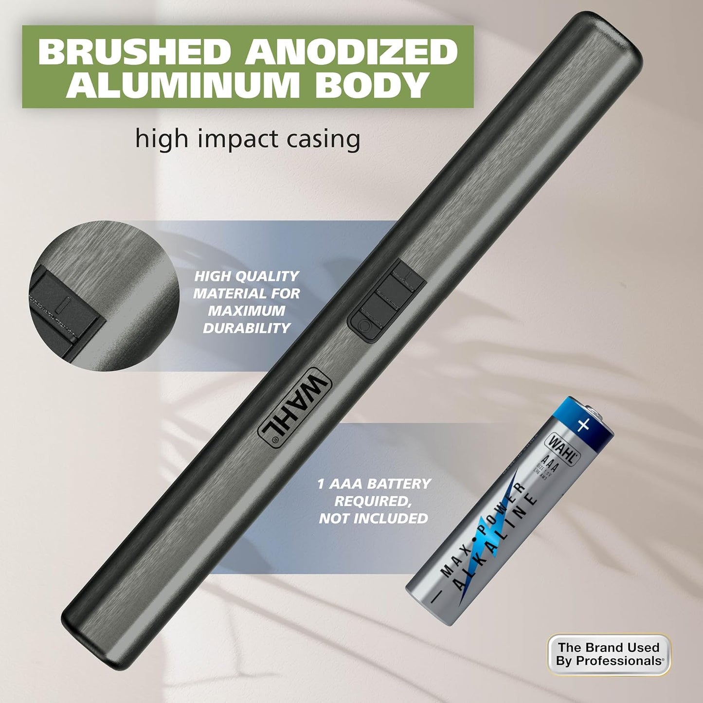 Wahl Micro Groomsman Battery Personal Trimmer for Eyebrows, Nose & Ear