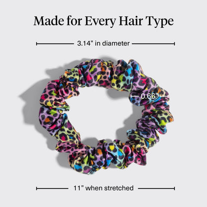 Kitsch Ultra-Petite Satin Scrunchies for Women - Eucalyptus, 6pcs
