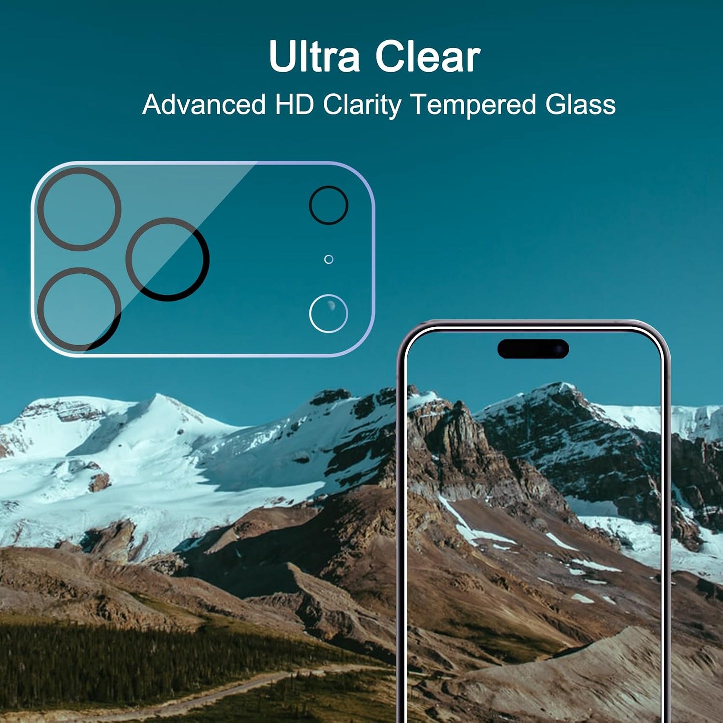 Ailun 3 Pack Camera Lens Protector for iPhone 17 Pro Max, Tempered Glass