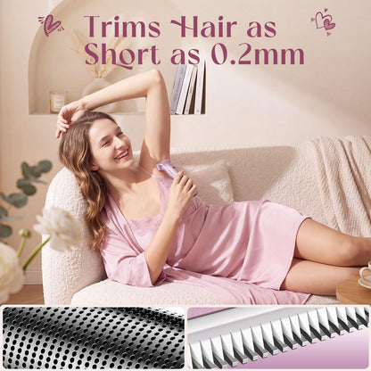 Risina 2-in-1 Bikini Trimmer for Women, Women's Electric Razor, Face Shaver