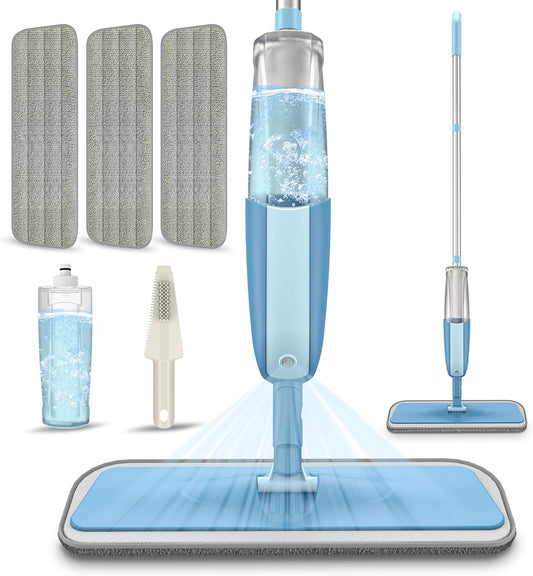Spray Wet Mops for Floor Cleaning: Hardwood Floor Mop Refillable Dust Mop