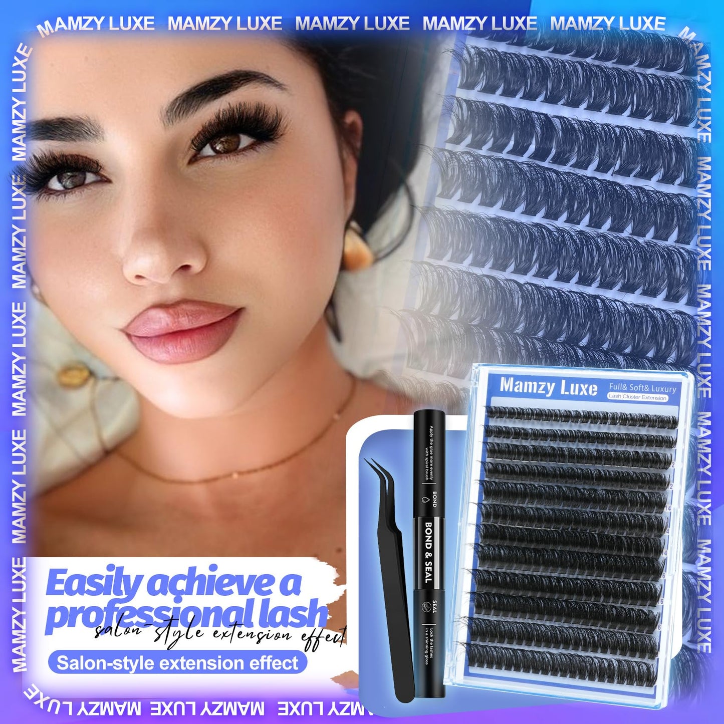 Lash Clusters Wispy 100D Eyelash Clusters 10-18mm Fluff Cluster Eyelash Extensions D Curl No Plastic Feel Individual Lashes Extension 204 Pcs Versatile False Eyelashes Clusters