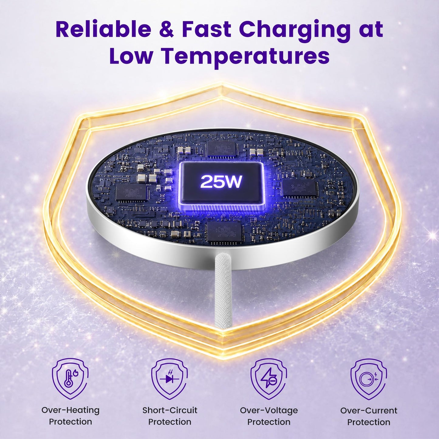 MagSafe 25W Wireless Charger for Apple Magnetic Fast Charging Pad