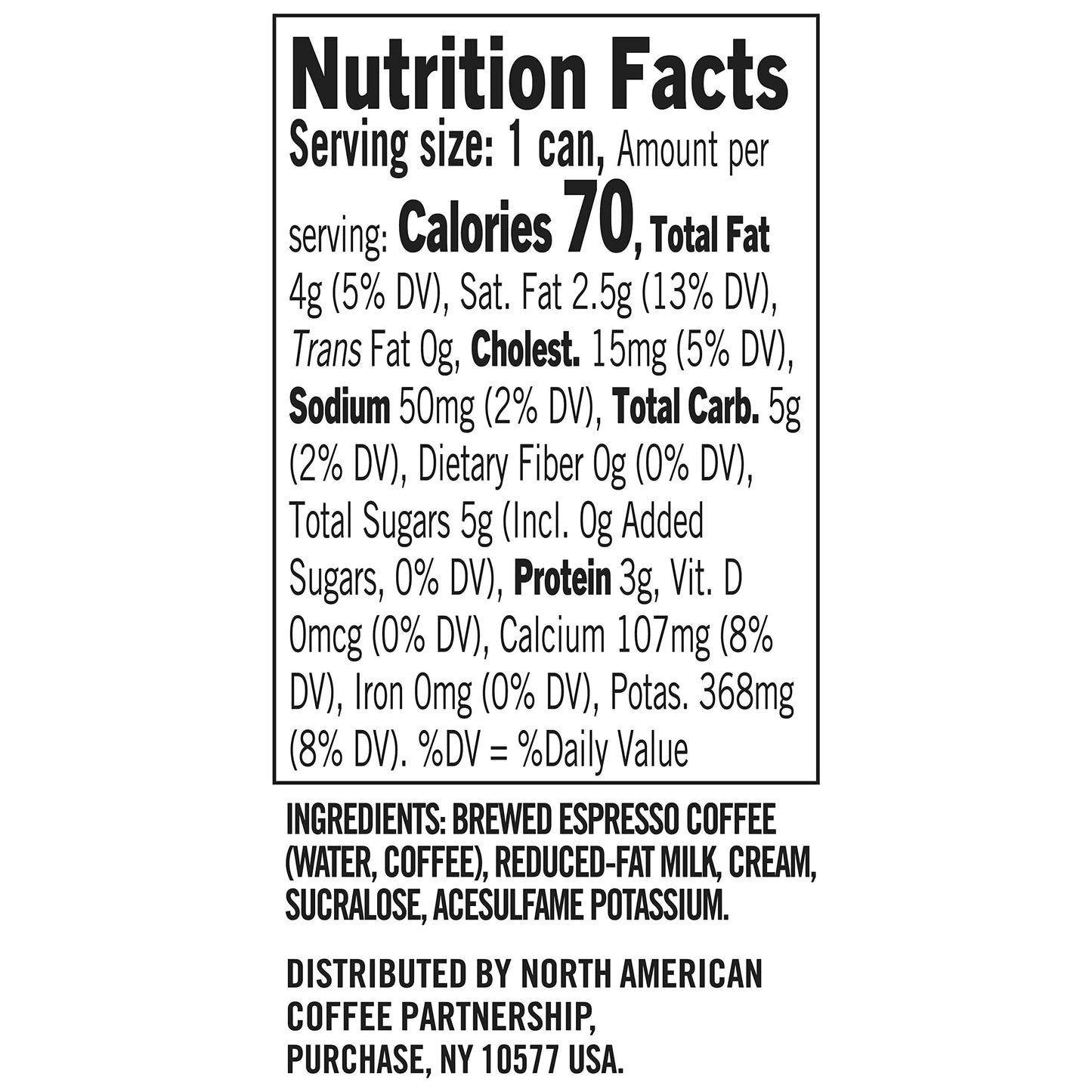 Starbucks Espresso & Cream, 6.5 Fl Oz Cans (Pack of 12)