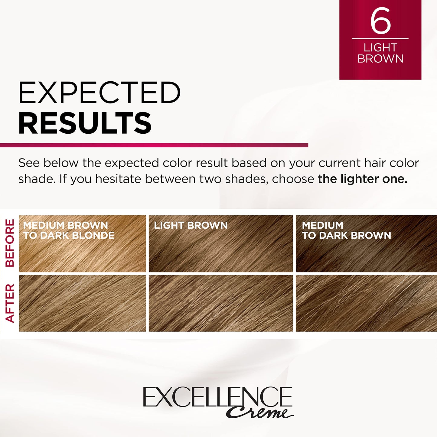 L'Oreal Paris Excellence Crème Permanent Hair Dye, Triple Care Hair Color with Hyaluronic Acid for 100% Gray Coverage, 4 Dark Brown, 1 Kit (Packaging May Vary)