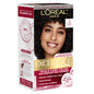 L'Oreal Paris Excellence Crème Permanent Hair Dye, Triple Care Hair Color with Hyaluronic Acid for 100% Gray Coverage, 4 Dark Brown, 1 Kit (Packaging May Vary)