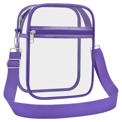 USPECLARE Clear Purse for Stadium Events Transparent Messenger Bag