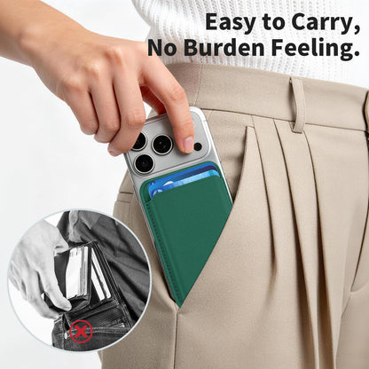 Magnetic Wallet Cell Phone Card Holder for Phone Case with Mag-Safe