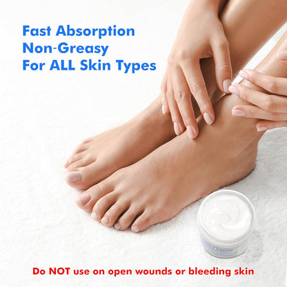 Ebanel Urea Cream 40% plus Salicylic Acid 2% for Dry Cracked Feet Skin, 2PK