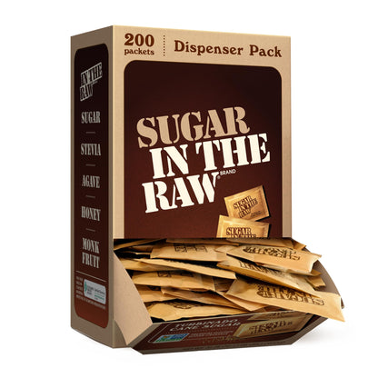 In The Raw Granulated Turbinado Cane Sugar, 2 lb Box, Pure, All-Natural Turbinado Sugar, Non-GMO Project Verified, Kosher, Vegan and Gluten Free (Pack of 12)