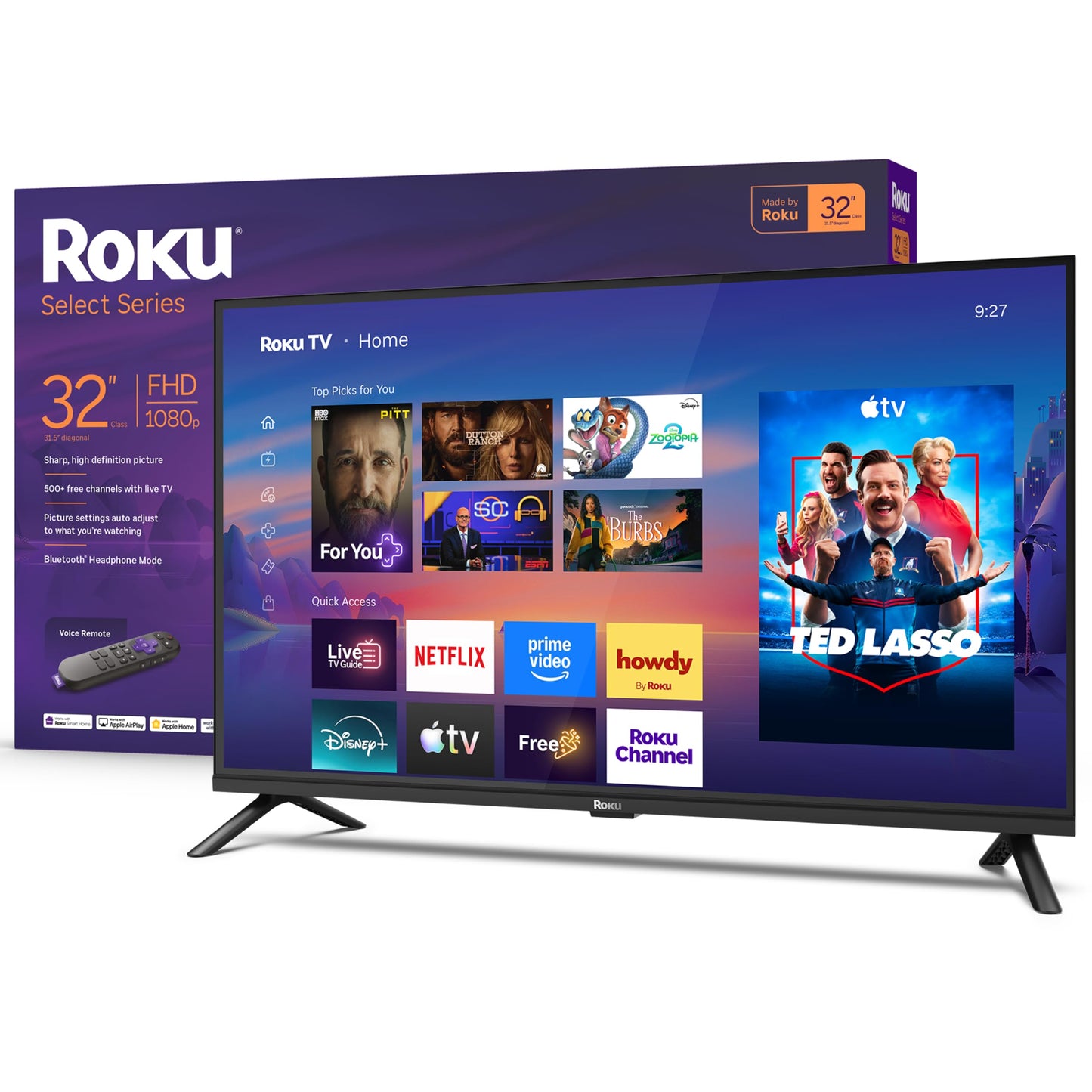 Roku 32-Inch Select Series Smart TV 2026-720p HD TV - RokuTV