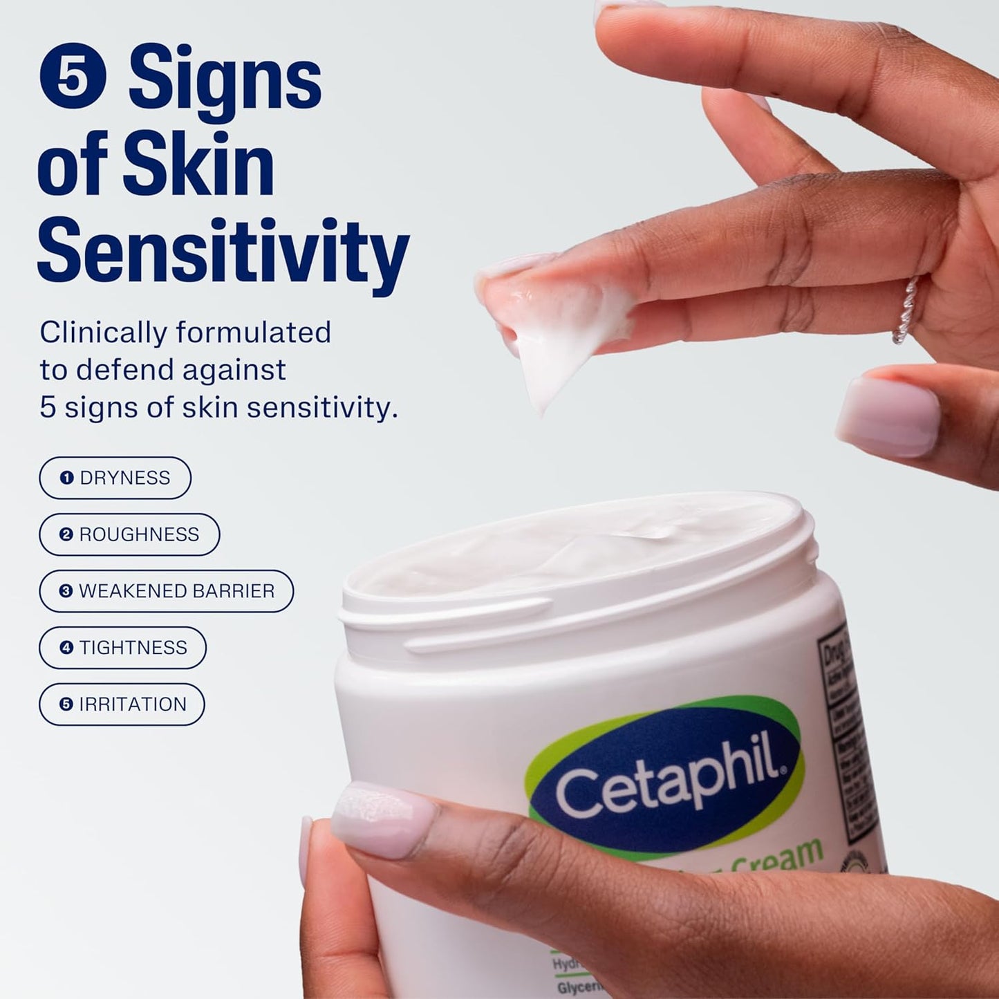 Cetaphil Moisturizing Cream Sensitive Skin, Fragrance Free, 3oz, 3ct