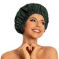 Edoneery Shower Caps for Women Reusable Waterproof, Shower Hair Cap