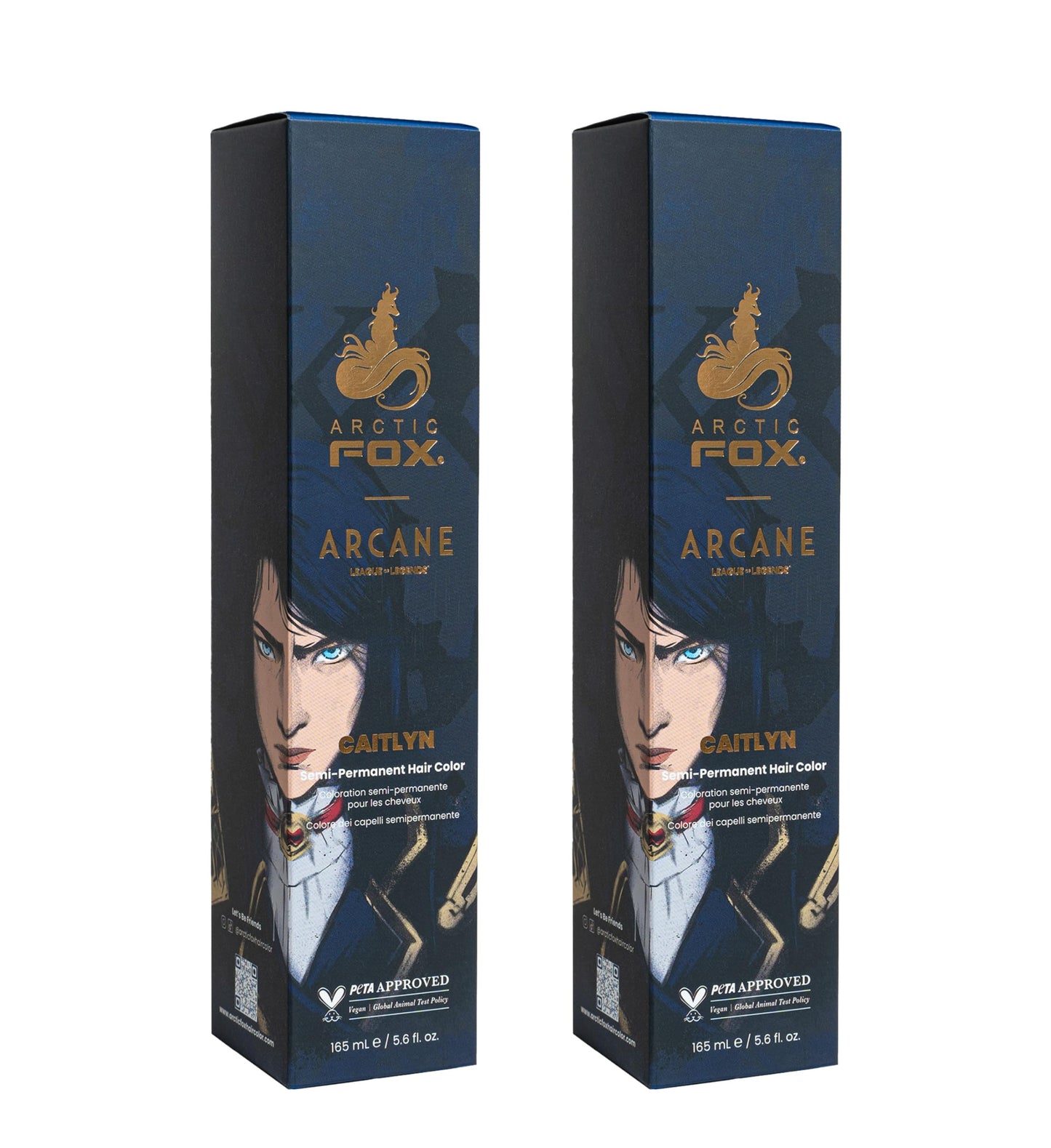 ARCTIC FOX Semi-Permanent Hair Dye - Sunset Orange, Vegan - 2 x 8 oz
