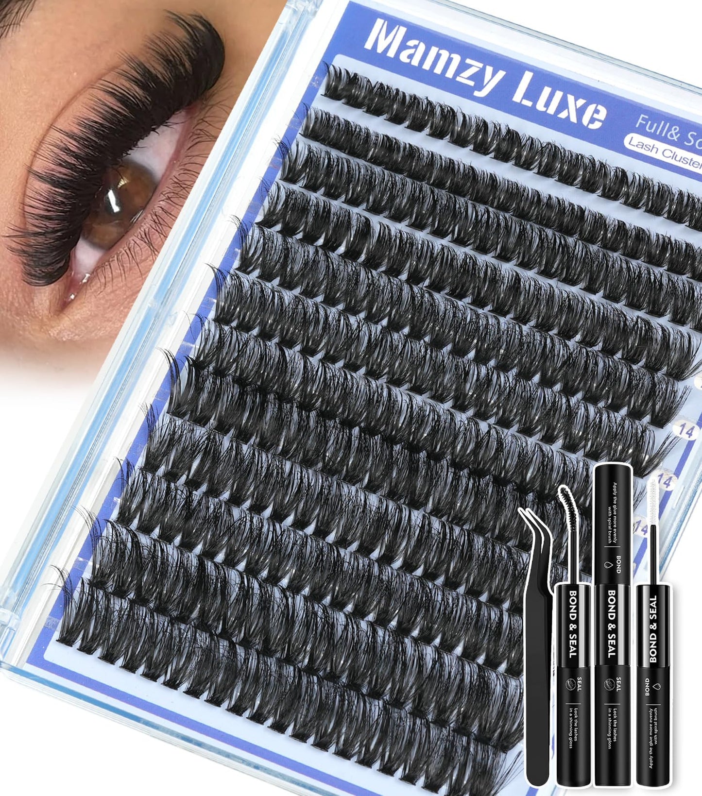 Lash Clusters Wispy 100D Eyelash Clusters 10-18mm Fluff Cluster Eyelash Extensions D Curl No Plastic Feel Individual Lashes Extension 204 Pcs Versatile False Eyelashes Clusters