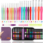 Yarniss Crochet Hooks,14 Size Ergonomic Crochet Hooks Set 2mm(B)-10mm(N)