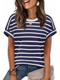 WIHOLL Womens Tops Short Sleeve Shirts Summer Outfits 2026 Spring Dressy Casual Clothes Clothing