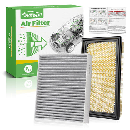 Engine+Cabin Air Filter Fit for 2014-2020 Rogue, 2017-2022 Rogue Sport