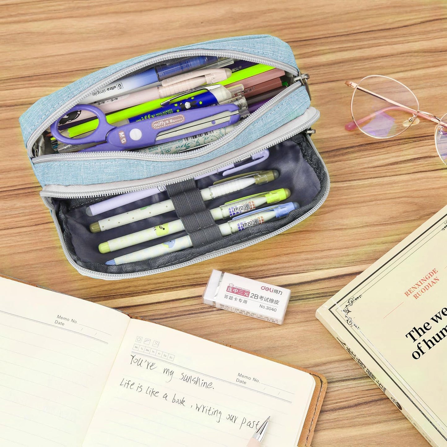 Della Gao Pencil Case Small Pencil Pouch Aesthetic Pencil Box