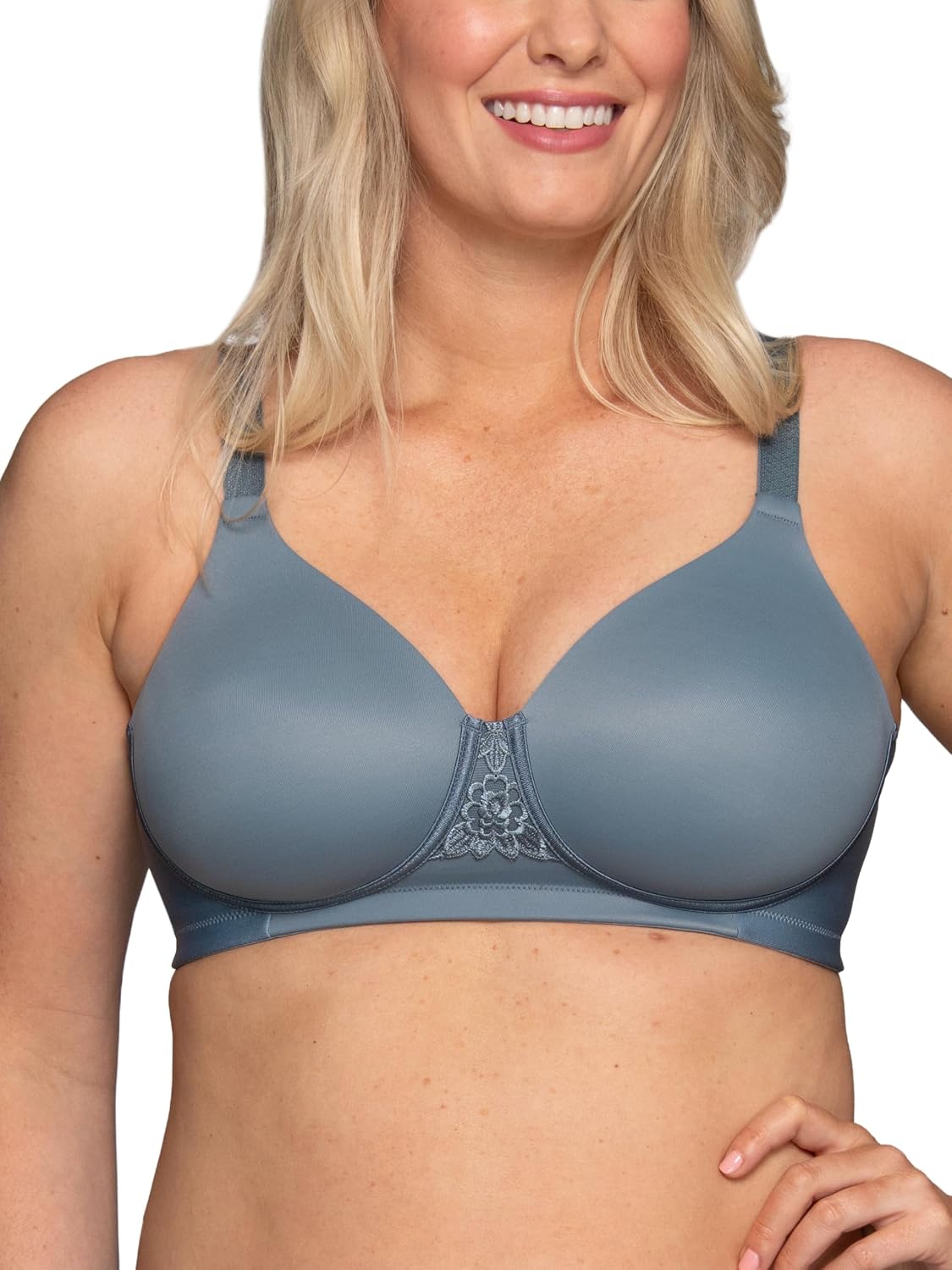 Vanity Fair Women's Full Figure Beauty Back Smoothing Bra, 4 Way Stretch Fabric, Lightly Lined Cups up to H
