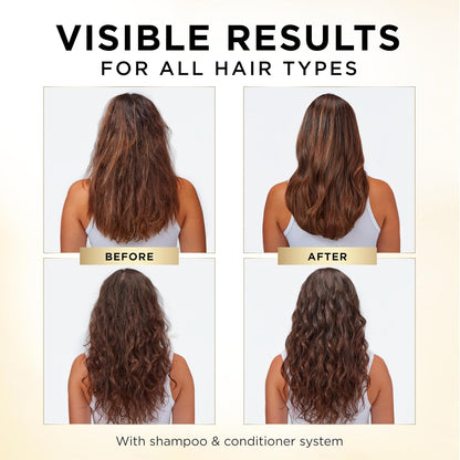 Pantene Shampoo & Conditioner Set, Daily Moisture Renewal - Pro-V Nutrients for Dry, Color-Treated, Straight to Curly Hair, 72-Hour Hydration & Softness, 52.8 Oz Total + Miracle Rescue Shot (0.5 Oz)