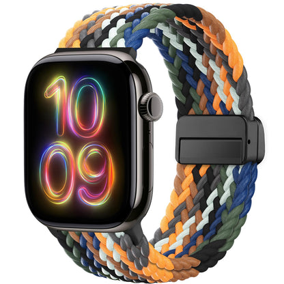 Braided Stretchy Magnetic Band Compatible with Apple Watch Bands Women Men