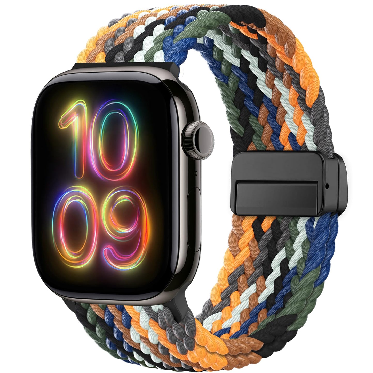 Braided Stretchy Magnetic Band Compatible with Apple Watch Bands Women Men