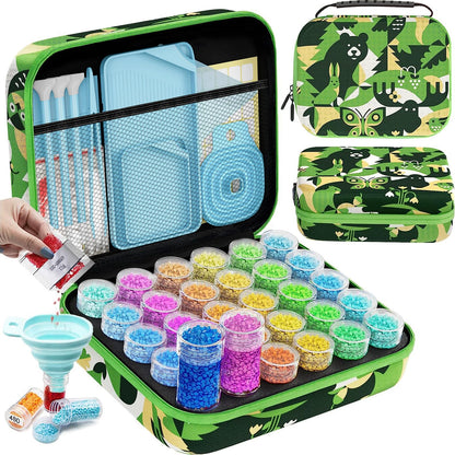 ARTDOT 60 Slots Storage Container for Diamond Art Kits for Adults, Portable Bead Storage Boxes for Diamond Painting Accessories and Tools